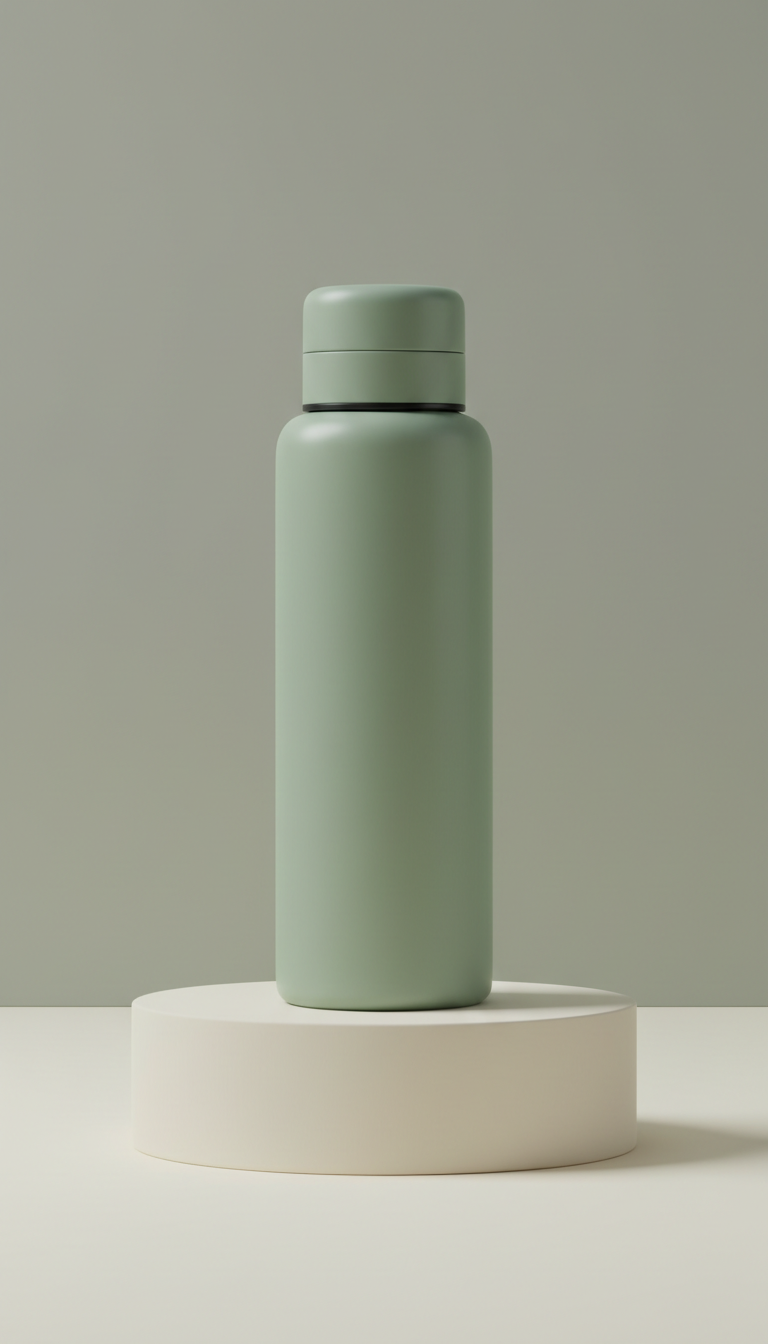 Sage Green Soft-Touch Bottle